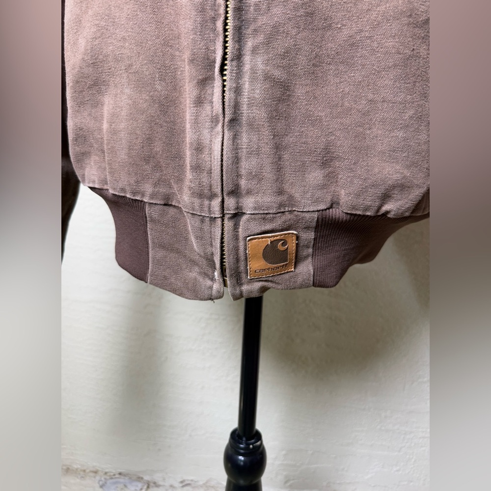 Vintage Carhartt J14‎ Santa Fe Jacket Brown 90s Distressed Workwear USA-Large - Picture 5 of 14